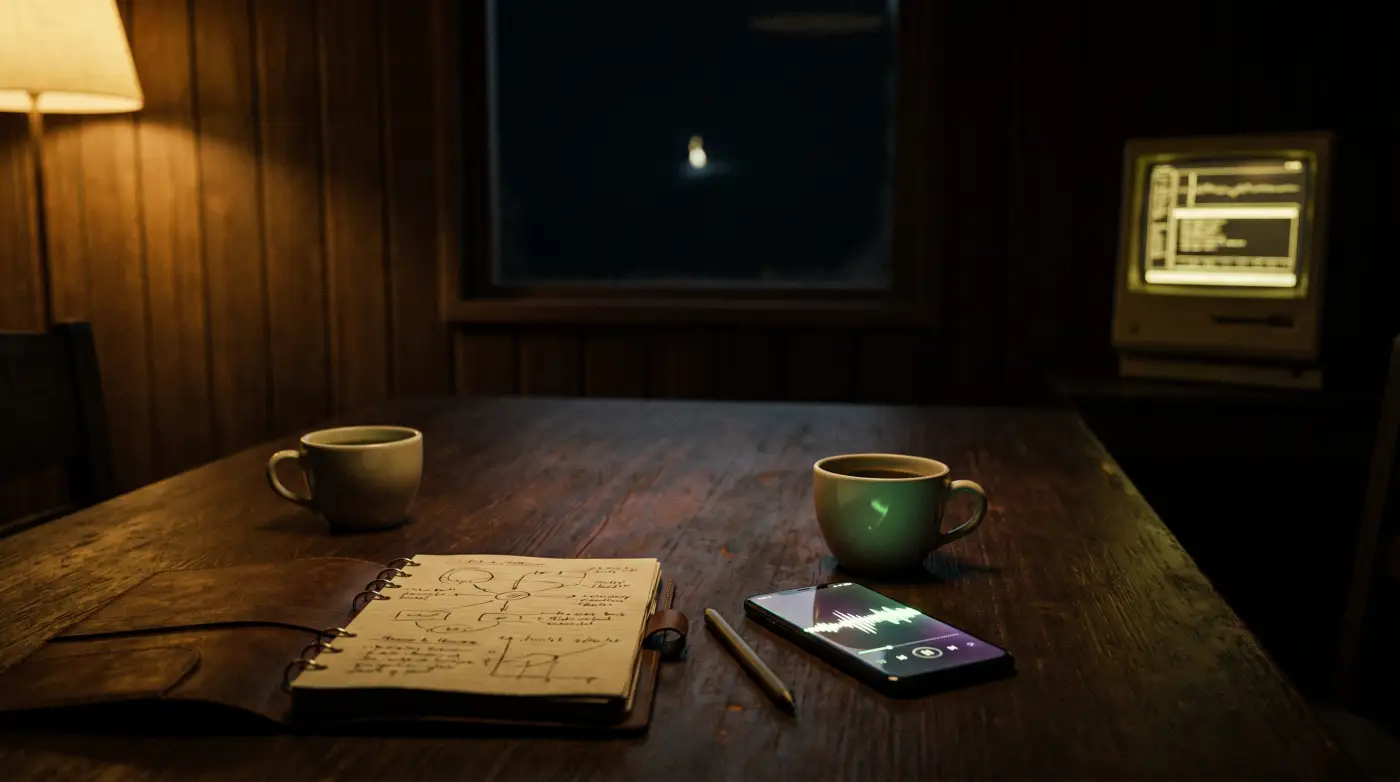 Civilian witness statement transcript with UFO sighting evidence markers
